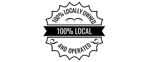100% Locally Owned and operated logo